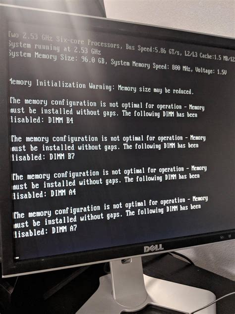 invalid memory configuration.